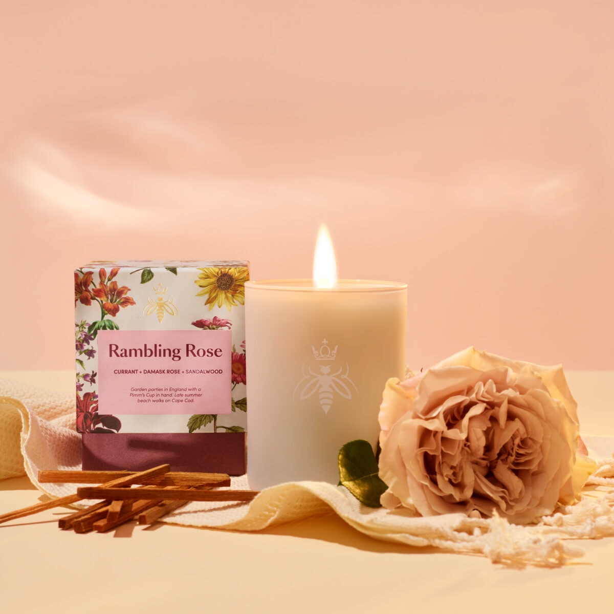 Rambling Rose Candle - (Available in-store only) - Image 2